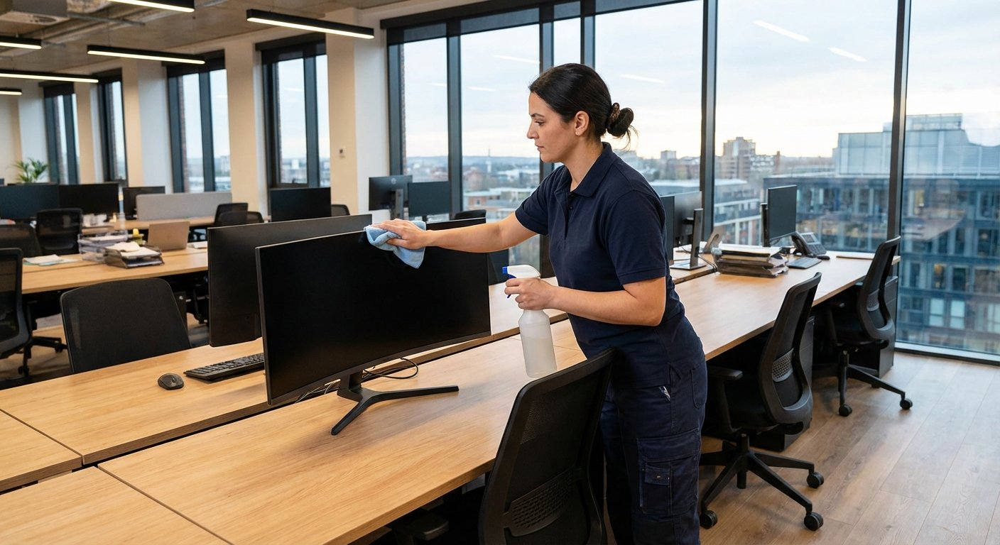 Biuro darbo vietų valymas ir organizavimas
