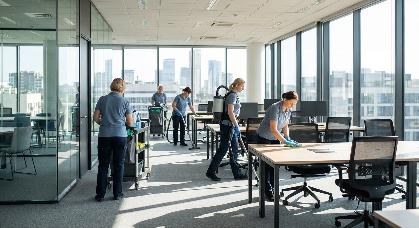 Komercinių patalpų valymas Vilniuje – modernūs biurai ir valymo specialistai
