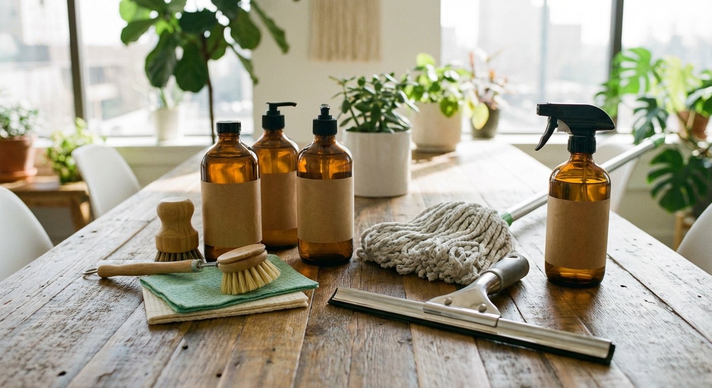 Aplinkai draugiškos valymo priemonės verslo patalpoms