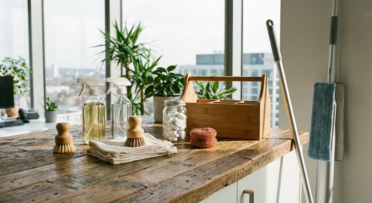 Biuro valymo priemonės ir įranga ekologiškam valymui