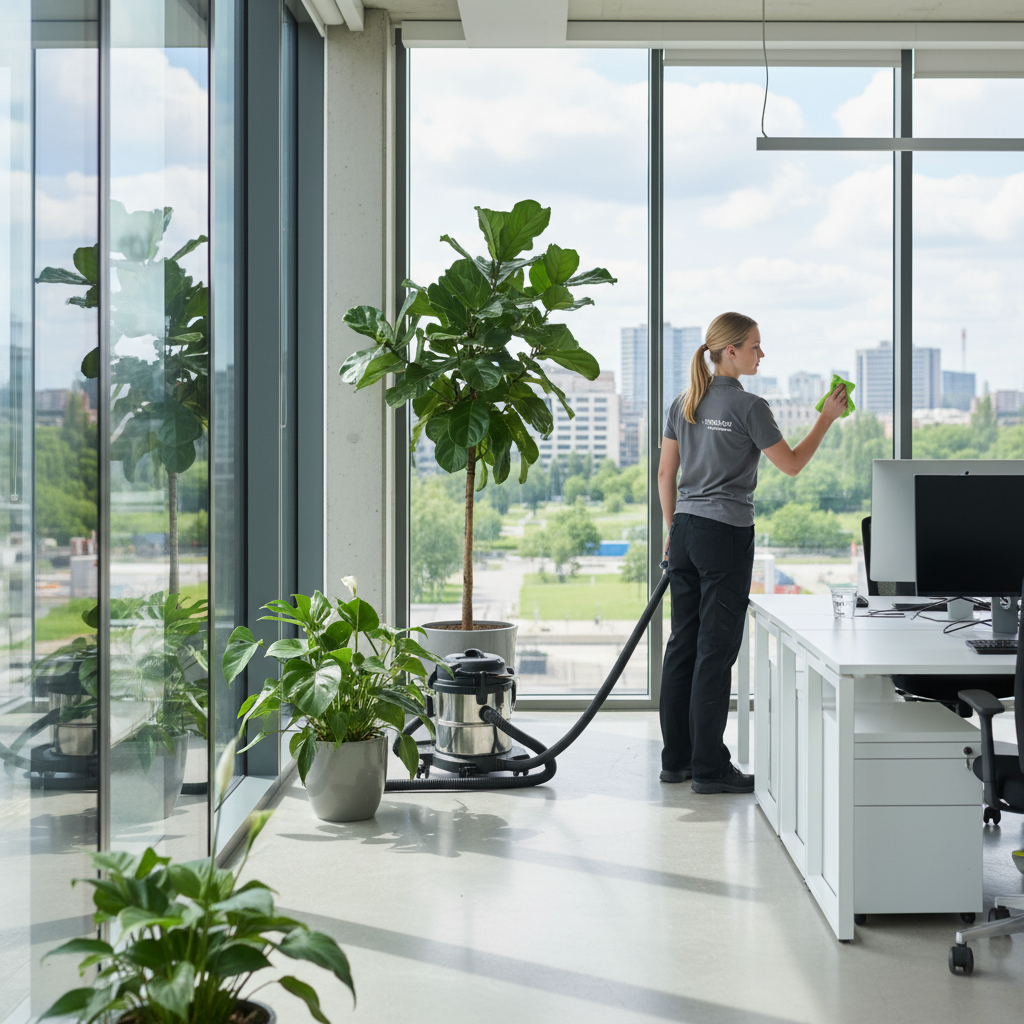 Profesionalios valymo paslaugos biurams moderniame biure