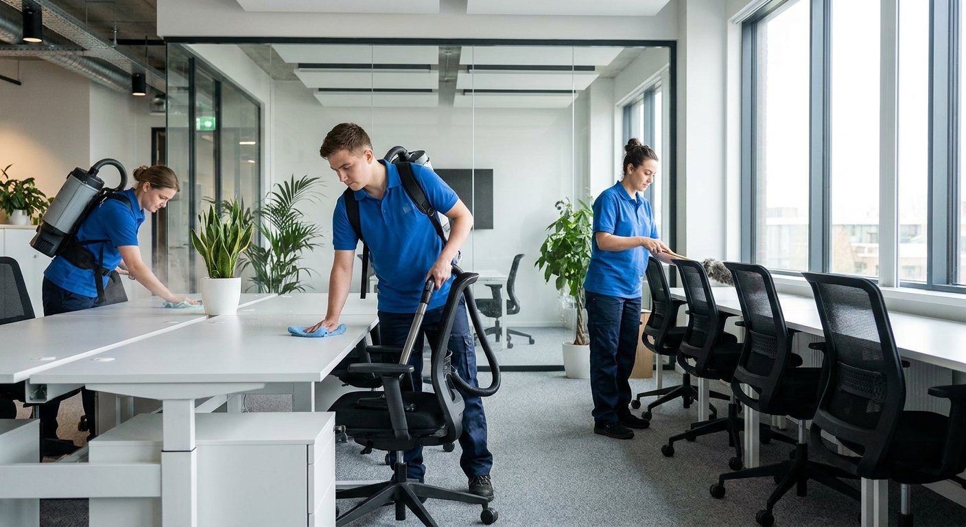 Po remonto kruopščiai valomi biuro baldai