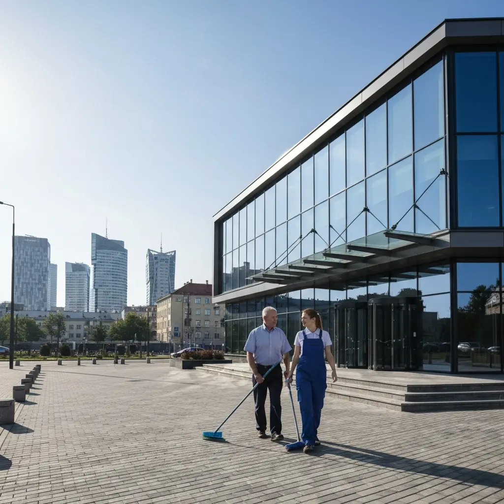 Biurų valymo paslaugos Vilniaus centre – profesionalus biuro valymas moderniame pastate